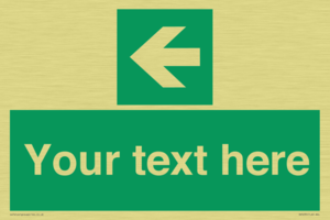 Custom Arrow Left Sign